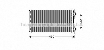 AVA QUALITY COOLING mn6030 -  Теплообменник, отопление салона